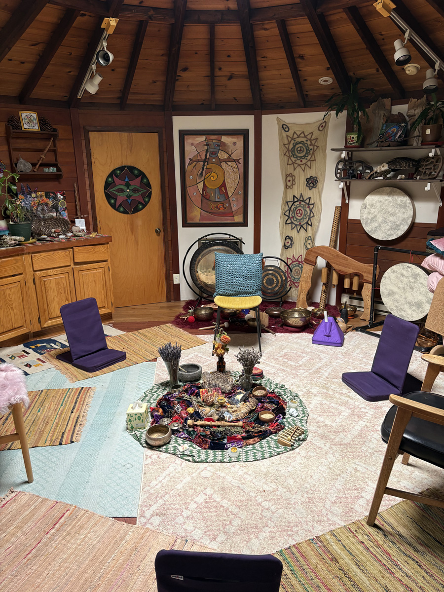 Photo of inside Soul Fire Temple where the sessions are held